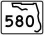 State Road 580 marker