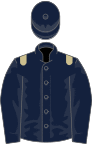 Dark blue, beige epaulettes