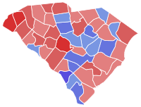 South Carolina Senate Election Results by County, 2008.svg