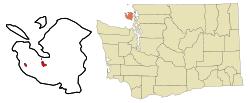 Location of Friday Harbor, Washington