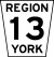 York Regional Road 13.svg
