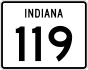 State Road 119 marker