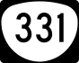 Oregon Route 331 marker