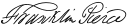 Cursive signature in ink