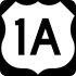 U.S. Route 1A marker