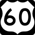 U.S. Route 60 marker