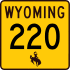 Wyoming Highway 220 marker