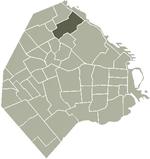 Location of Belgrano within Buenos Aires