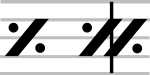 Examples of a simile and double simile marks