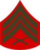 U.S. Marine sergeant's sleeve insignia