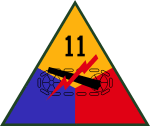 11th US Armored Division SSI.svg