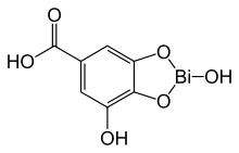 Skeletal formula of bismuth subgallate