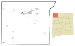Location of Nenahnezad, New Mexico.