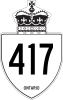 Highway 417 shield