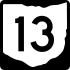 State Route 13 marker