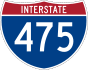 Interstate 475 marker