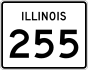 Illinois Route 255 marker