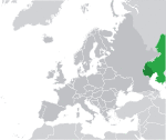 Map showing Kazakhstan in Europe