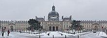 Pitié-Salpêtrière Hospital in Paris, stone building with slate dome