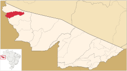 Location of municipality in Acre State