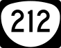 Oregon Route 212 marker