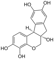 Skeletal formula of haematoxylin