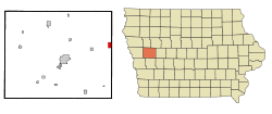 Location of Westside, Iowa