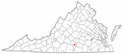 Location of Drakes Branch, Virginia