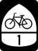 Bicycle route marker