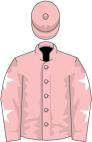 Pink, pink sleeves, white stars, pink cap