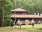 Dining hall at Camp Medicine Bow, Yawgoog Scout Reservation.jpg
