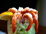 Shrimp cocktail lemons lettuce seafood.jpg