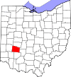 State map highlighting Greene County