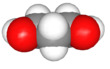 Spacefill model of 1,3-propanediol
