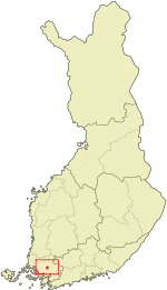 Location of Tarvasjoki in Finland