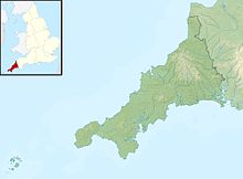 Map showing the location of Pentire Head