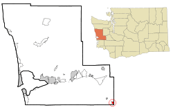 Location of Chehalis Village, Washington