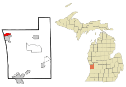 Location of Ferrysburg within Ottawa County, Michigan