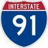 Interstate 91 marker