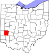 State map highlighting Montgomery County