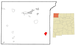 Location of Nageezi, New Mexico