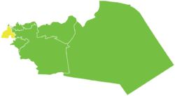 Map of Talkalakh District within Homs Governorate