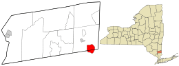 Location in Putnam County and the state of New York.