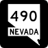 State Route 490 marker