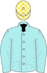 Pale Blue, White and Yellow check cap