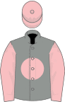 Grey, pink disc, sleeves and cap