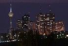 Towers in Tehran City at night.jpg