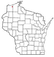 Location of Brule, Wisconsin