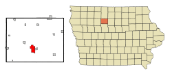 Location of Humboldt, Iowa