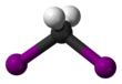 Ball and stick model of diiodomethane